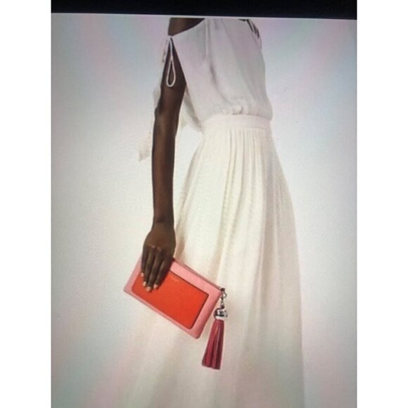 Tory Burch Color Block Leather Crosssbody Bag with Tassel - Picture 8 of 13